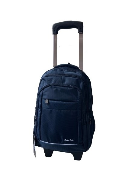 Çekçekli Seyahat Valiz Çantası Kabin Boy Fonksiyonel Tekerlekli Fonsiyonel Sırt Çantası 58X35X26 Lacivert fiyatları