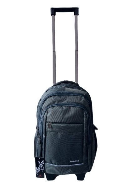 Çekçekli Seyahat Valiz Çantası Kabin Boy Fonksiyonel Tekerlekli Fonsiyonel Sırt Çantası 58X35X26 Yeşil