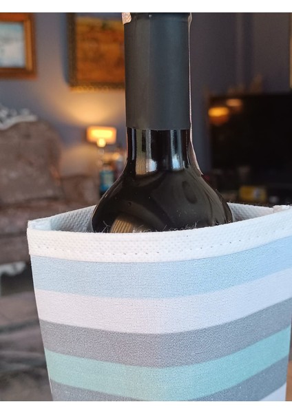 Çizgili Şişe Soğutucu Çanta Soğuk Tutucu Termal Şişe Kılıfı fiyatları