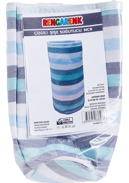 Çizgili Şişe Soğutucu Çanta Soğuk Tutucu Termal Şişe Kılıfı modelleri