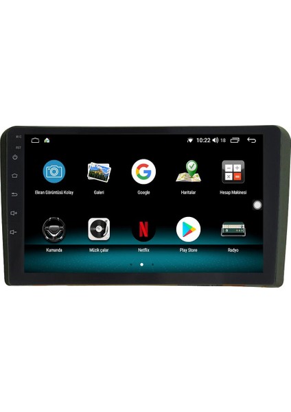 Audi A3 Android 12 Carplay Özellikli 8gb Ram + 128GB HDD Navigasyon Multimedya Ekran