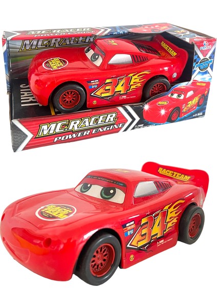 Cars Şimşek Mcqueen Transformers Oyuncak Sürtmeli Araba 18 cm