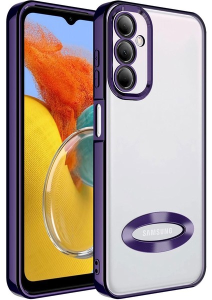 Galaxy M14 Kılıf Kamera Korumalı Logo Gösteren Zore Omega Kılıf