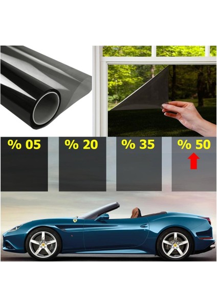 CAM FİLMİ ÇİZİLMEZ AMERİKAN ORTA TON 100 CM X 5 METRE