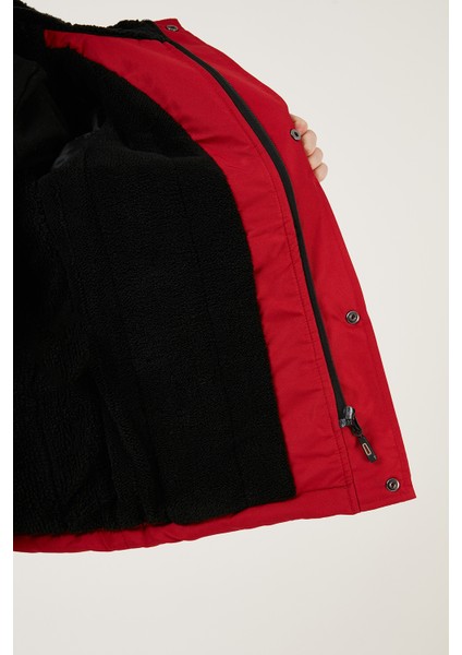 Fermuarlı Cepli Kapüşonlu Şişme Mont Erkek Çocuk Mont 6492325 indirimleri