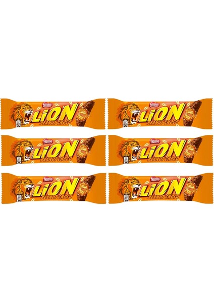 Lion Peanut 41 gr 6'lı Set