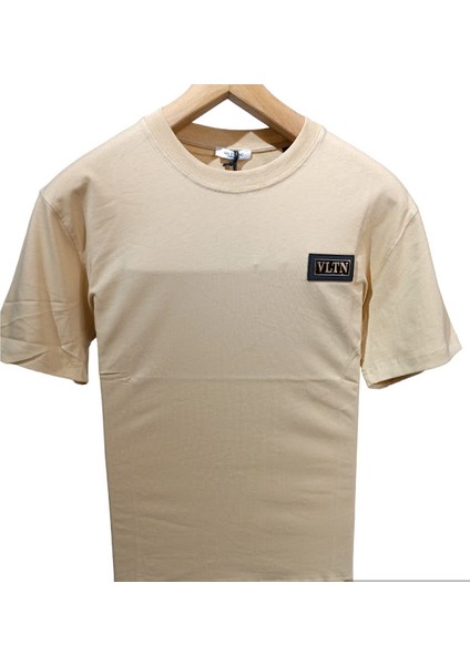 Vltn Yazılı Bisiklet Yaka T-Shirt