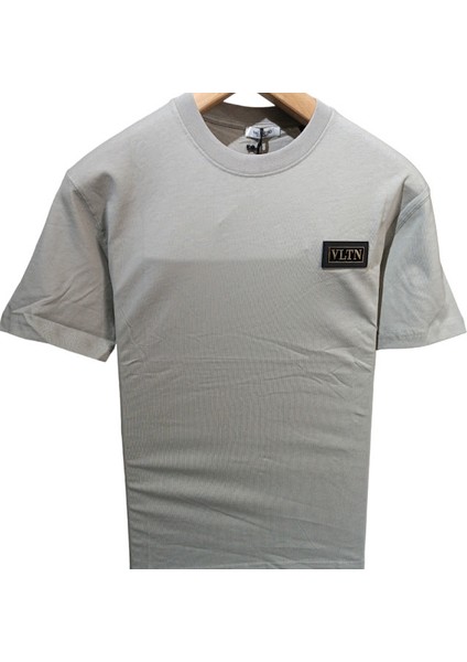 Vltn Yazılı Bisiklet Yaka T-Shirt