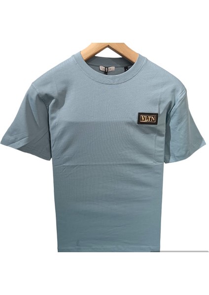 Vltn Yazılı Bisiklet Yaka T-Shirt