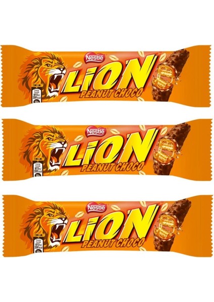 Lion Peanut 41 gr 3'lü Set