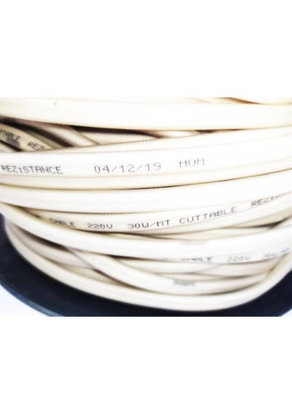 Kesilebilir Kablo Isıtıcı Rezistans 30W/Mt. 1mt Sıcak + 0,5mt Soğuk 230V Artiko Maksimum:180Derece fırsatları