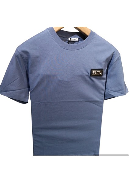 Vltn Yazılı Bisiklet Yaka T-Shirt