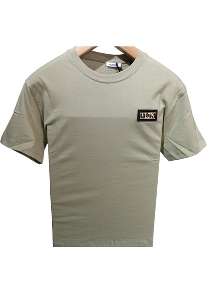 Vltn Yazılı Bisiklet Yaka T-Shirt