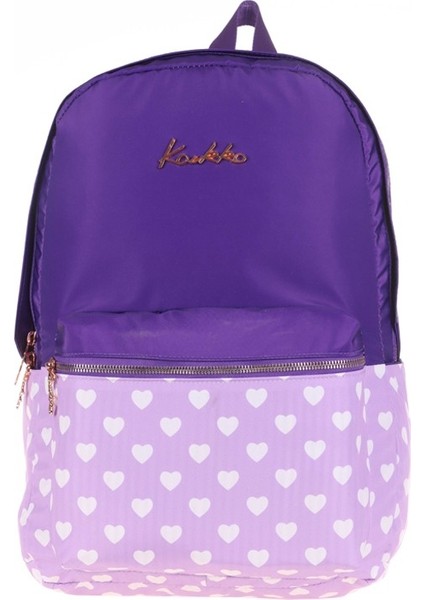 Soft Floral Sırt Çantası Purple K1492
