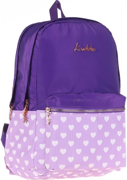 Soft Floral Sırt Çantası Purple K1492