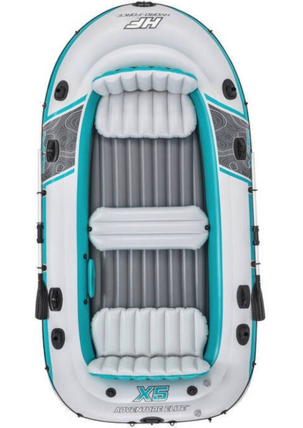 65159 Hydro-Force Advanture Elite 5 Kişilik Raft Set Şişme Bot 364*166CM Full