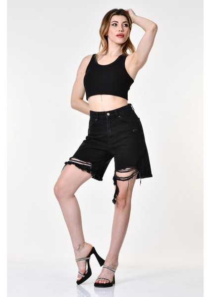 Top Secret Rela Bermuda Püsküllü Şort - Füme Füme - 36 fiyatları