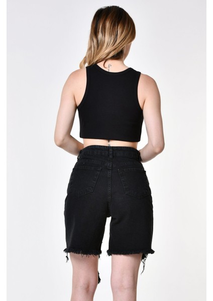 Top Secret Rela Bermuda Püsküllü Şort - Füme Füme - 36 fırsatları