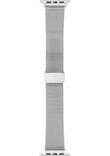 Apple Watch 7 8 41 mm Uyumlu Hasır Metal Kordon Magnetik D Tokalı Tel Örgü Kayış Mıknatıslı Toka modelleri