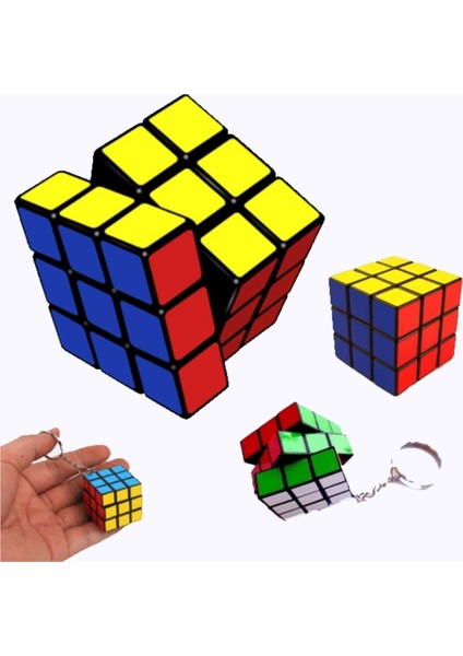 Mini Rubik Zeka Küpü (Sabır Küpü) 3x3 Anahtarlık