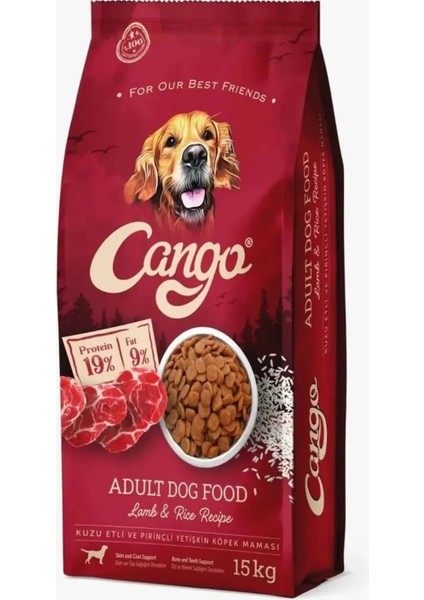 Yetişkin Köpek Maması 15 kg Kuzu Etli ve Pirinçli