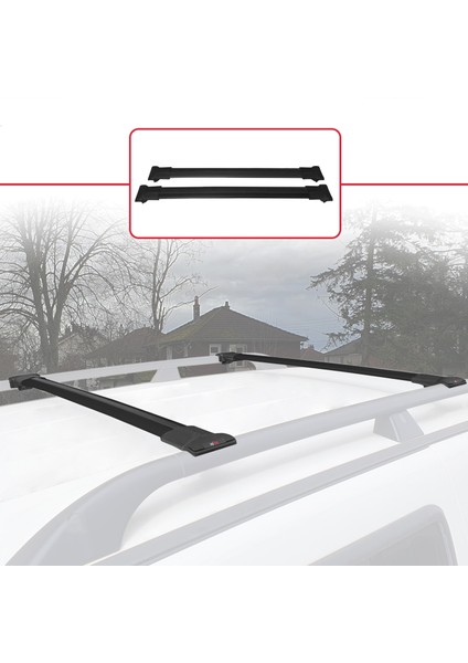 Opel Combo (E) Panelvan 2019 ve Sonrası ile Uyumlu Fly Model Ara Atkı Tavan Barı Siyah