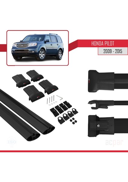 Honda Pilot 2009-2015 Arası ile Uyumlu Fly Model Ara Atkı Tavan Barı Siyah indirimleri