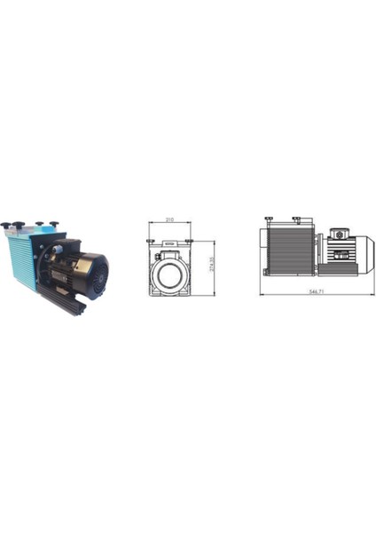 Etag 1hp, 0,75KW Trifaze Havuz Pompası