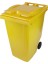 Plastik Sarı Çöp Konteyneri 360 lt 1