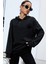 Only Trendwear Oversize Just Chill And Have Fun Baskılı Sweatshirt 2