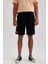 Loose Fit Bol Kalıp Yüksek Bel Dar Paça Jean Bermuda Şort A6517AX23SM 5