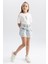 Kız Çocuk Kargo Fit Jean Şort A8727A823HS 3