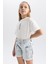Kız Çocuk Kargo Fit Jean Şort A8727A823HS 5