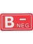 B Rh (-) Negatif Kan Grubu Patch Arma Kırmızı Renk 1