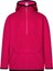 Çocuk Polar Kanguru Cepli Ceket Kapşonlu Yarım Fermuarlı Sweatshirt Koyu Pembe 1