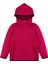Çocuk Polar Kanguru Cepli Ceket Kapşonlu Yarım Fermuarlı Sweatshirt Koyu Pembe 2
