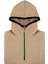 Çocuk Polar Yarım Fermuarlı Kapşonlu Kanguru Cep Sweatshirt Açık Kahverengi Unisex 4