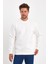 3 Iplik Şardonlu Bisiklet Yaka Sweatshirt RD24KE054903 4