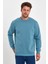 3 Iplik Şardonlu Bisiklet Yaka Sweatshirt RD24KE054903 4