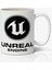 Anime Marketi Unreal Engine Logo Baskılı Beyaz Kupa Bardak 1