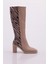 K710-22K Kadin Küt Burun Topuklu Çizme 1