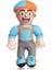 Blippi Gözlüklü Sakalsız Premium Ithal Peluş Oyuncak 30 cm 2