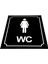 Wc Tuvalet Tabelası Bay Bayan Takım ( 2 Adet ), Kapı Yönlendirme Levhası 13 cm x 16 cm Xl 3