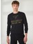 Bisiklet Yaka Siyah Erkek Sweatshirt FM23S02FGBLACK 3