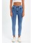 Mavi Yüksek Bel Dar Paça Skinny Power Likralı Kot Pantalon Trefjeans-1-Mavi 5