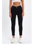 Siyah Tırnaklı Yüksek Bel Dar Paça Likralı Kot Pantalon TREF-SIYAH-DAR-PACA-12354 2