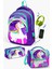 Kids Mor Su Yeşili Unicorn Desenli Usb'li 3’lü Okul Çanta Seti GOSET0123415 1