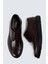 Deri Bordo Comfort Günlük Erkek Ayakkabı - 01942MBRDP01 4