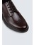 Deri Bordo Comfort Günlük Erkek Ayakkabı - 01942MBRDP01 5