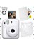 Instax Mini 12 Beyaz Fotoğraf Makinesi-20'lu Film-Laporta Albüm ve Şeffaf Kılıf Seti 1